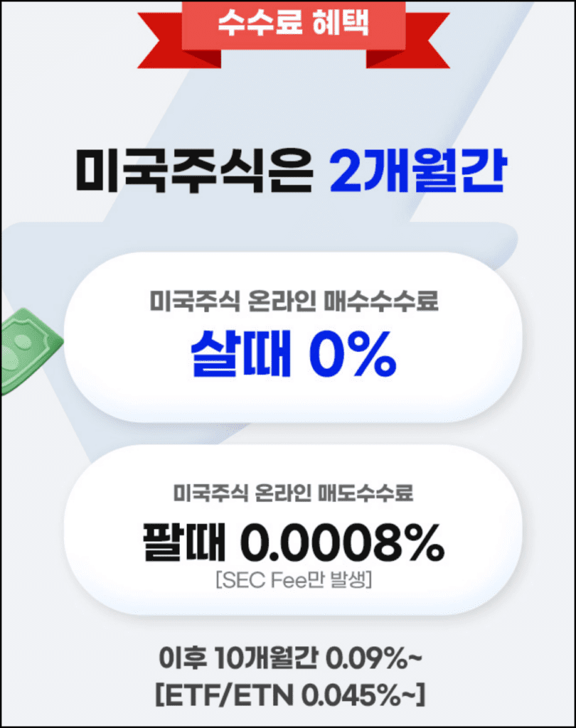 미국주식 온라인 매매수수료 0%