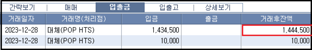 12월 개인연금(2번)계좌에 투자자금