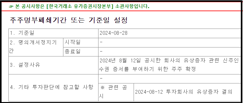 맥쿼리인프라 유상증자 기준일